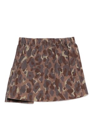 brown cotton skirt DOUUOD KIDS | DX7A71Z3401334MC